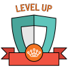 Level Up Achievement Badge